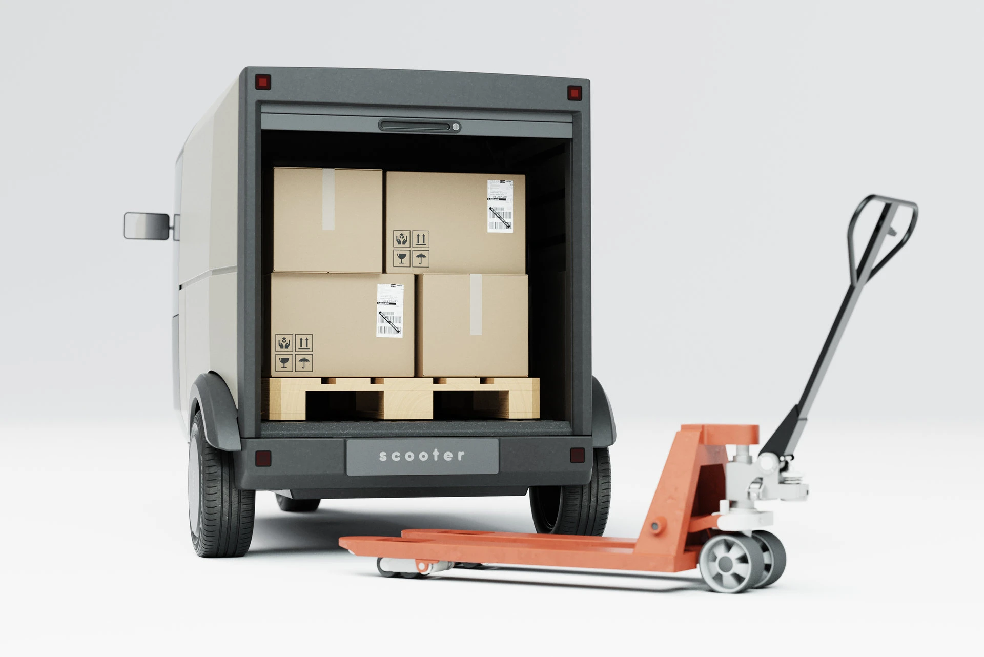 Scooter P-Two euro pallet